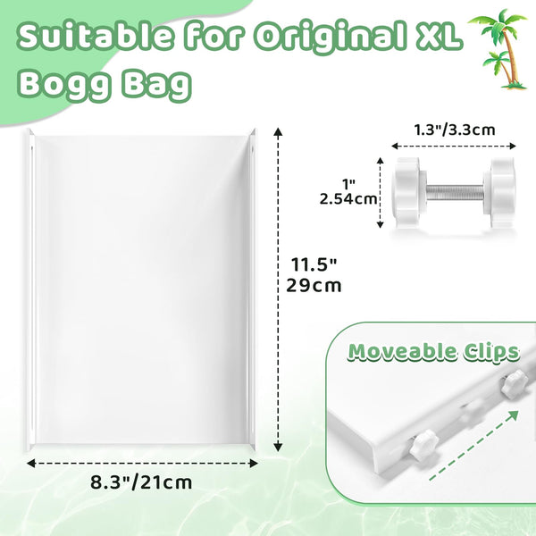 PoYang Divider Tray for Bogg Bag Accessories Inserts 2-Pack for Original Bogg Bag XL Divider Tray, Waterproof Insert for Simply Southern Bogg Beach Bag, Organize Bogg Bag insert & Divide Bog Bag Space