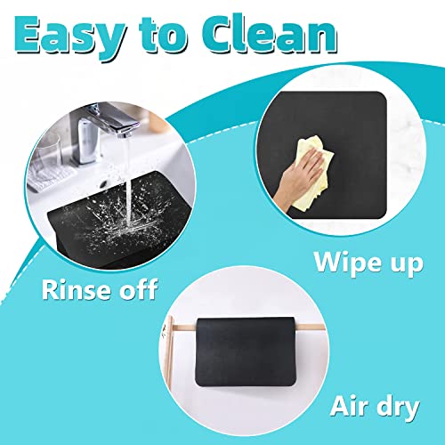 WIFER Dish Drying Mat, Large 24x 16Hide Stain Rubber Backed Absorbent for  Kitchen Counter, Quick Drying, Non-Slip, Easy to Clean, Perfect Coffee Mat