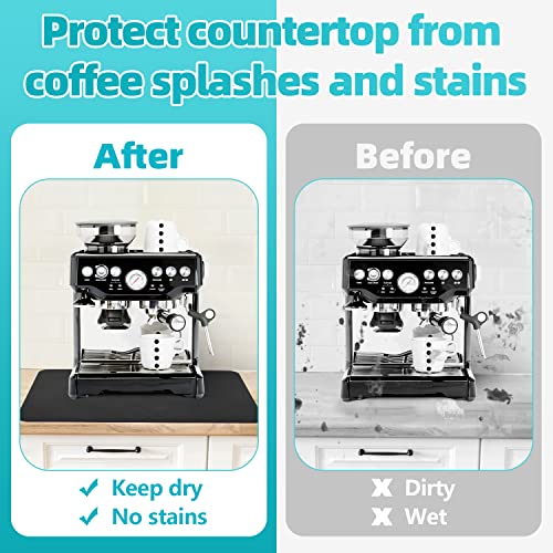 Coffee Mat For Countertop Coffee Placemats Coffee Bar Accessories Coffee  Pot Mat Hide Stain Rubber Backed Absorbent Dish Drying Mat-(24 X 20,Dark  Gary)